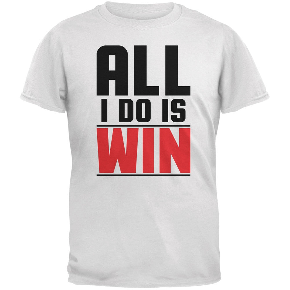 All I Do Is Win White Youth T-Shirt Youth T-Shirts Old Glory LG White 