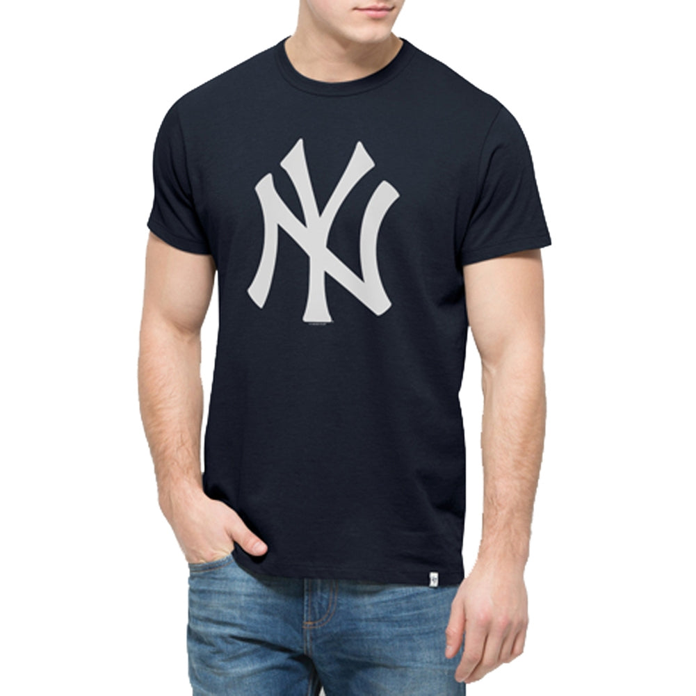 New York Yankees - All Pro Flanker Logo T-Shirt Men's T-Shirts New York Yankees 2XL Blue 