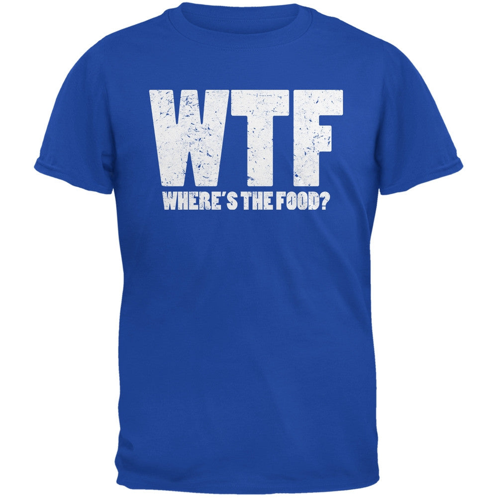 WTF (where's the food?) Royal Youth T-Shirt Youth T-Shirts Old Glory LG Blue 