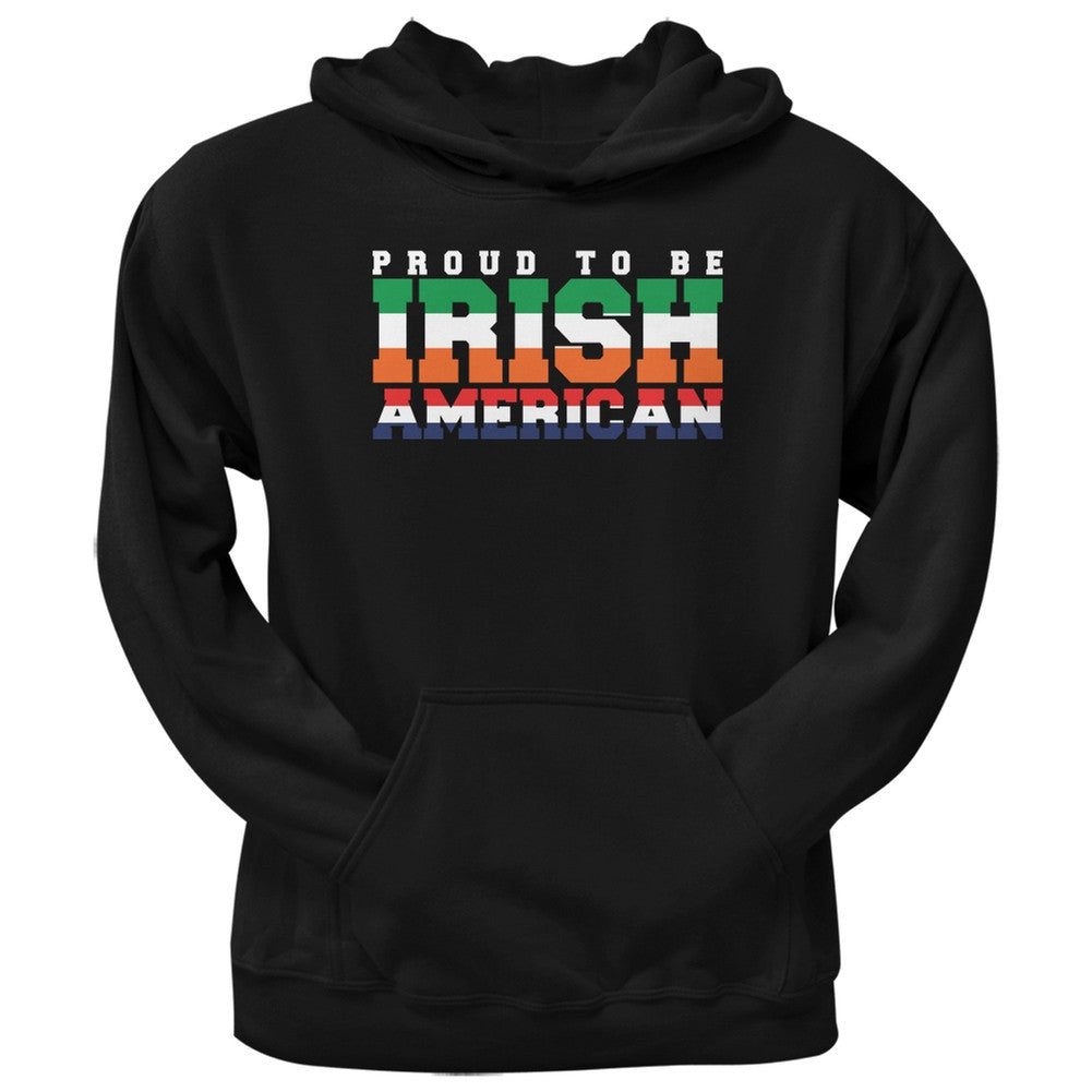 Irish American Black Adult Hoodie Men's Hoodies Old Glory 2XL Black 