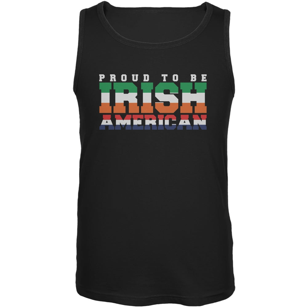 Irish American Black Adult Tank Top Men's Tank Tops Old Glory 2XL Black 