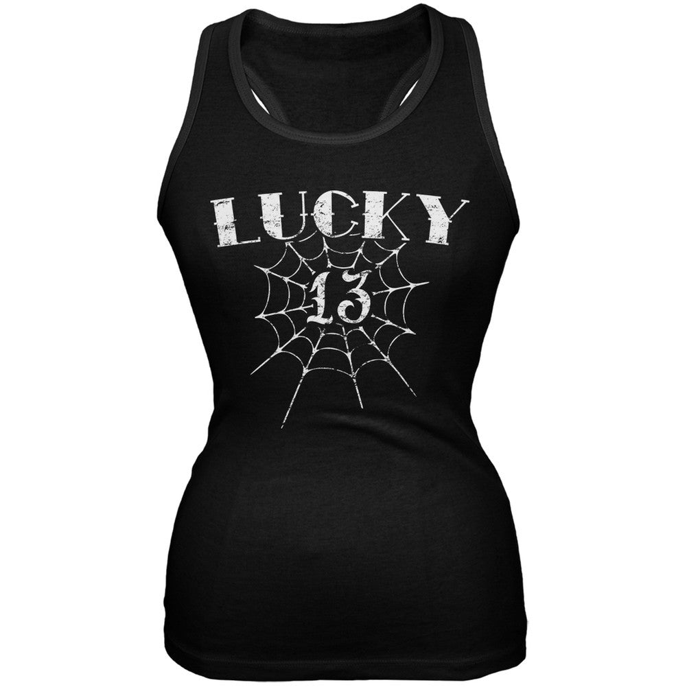 Lucky 13 Black Juniors Soft Tank Top Juniors Tank Tops Old Glory 2XL Black 