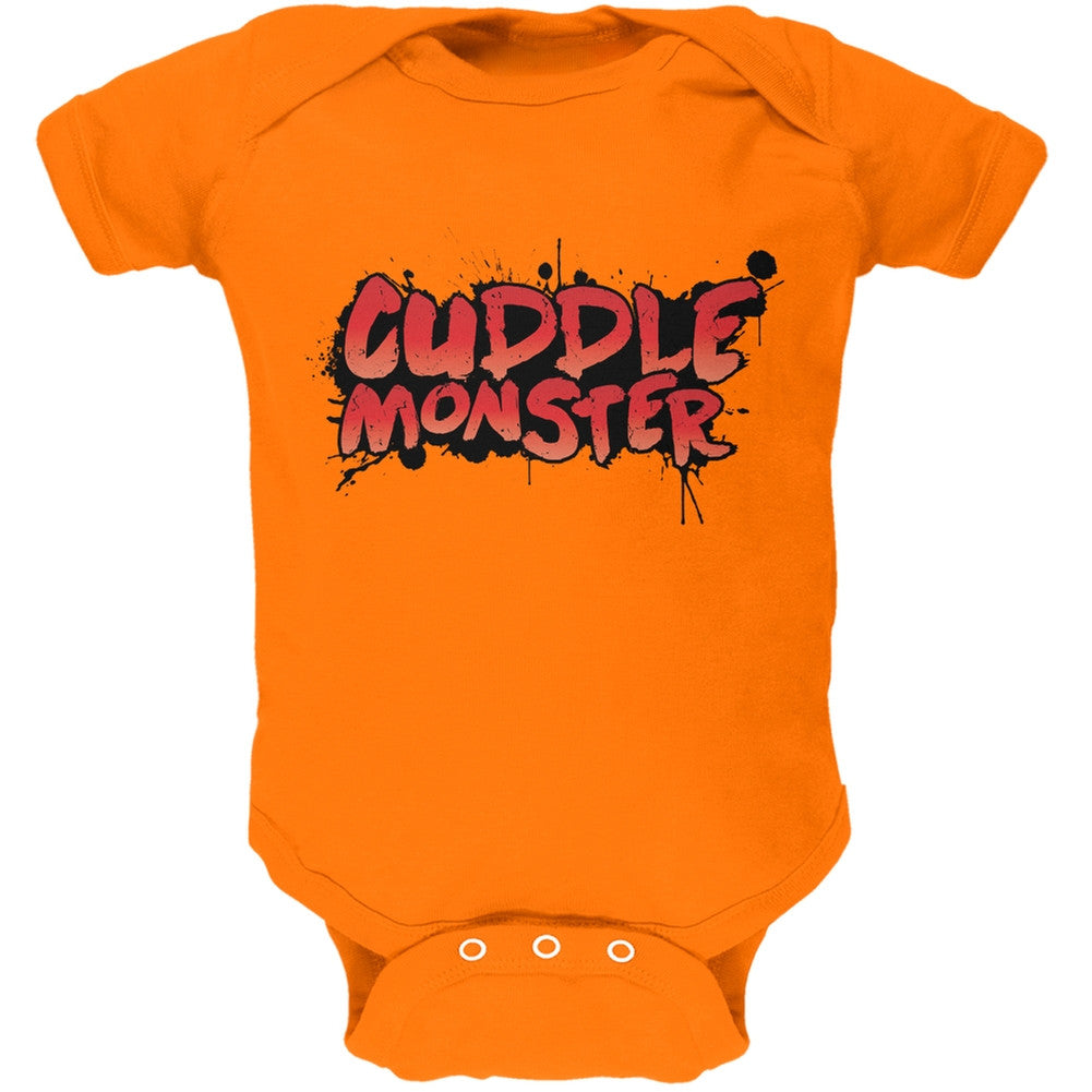 Cuddle Monster Orange Soft Baby One Piece Baby One Piece Old Glory 0-3M Orange 