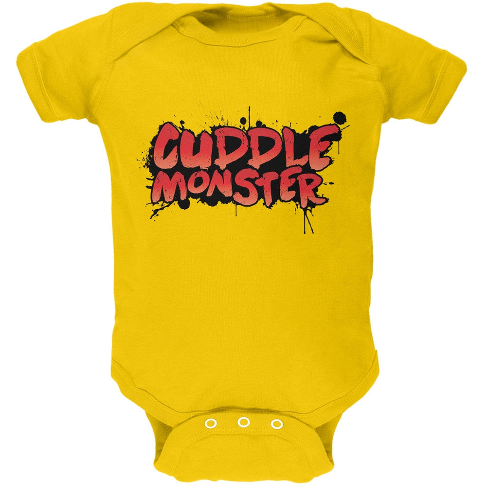 Cuddle Monster Yellow Soft Baby One Piece Baby One Piece Old Glory 0-3M Yellow 