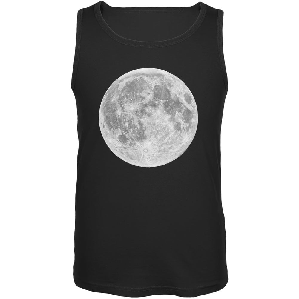 Earth's Moon Costume Adult Tank Top Men's Tank Tops Old Glory 2XL Black 