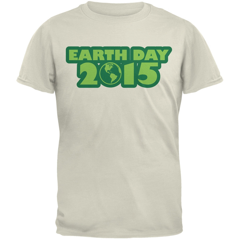 Earth Day - 2015 Natural Adult T-Shirt Men's T-Shirts Old Glory 2XL Beige 