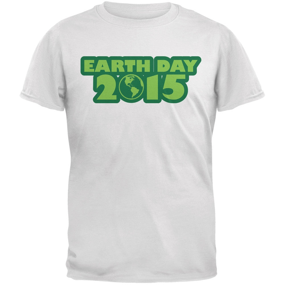 Earth Day - 2015 White Youth T-Shirt Youth T-Shirts Old Glory LG White 