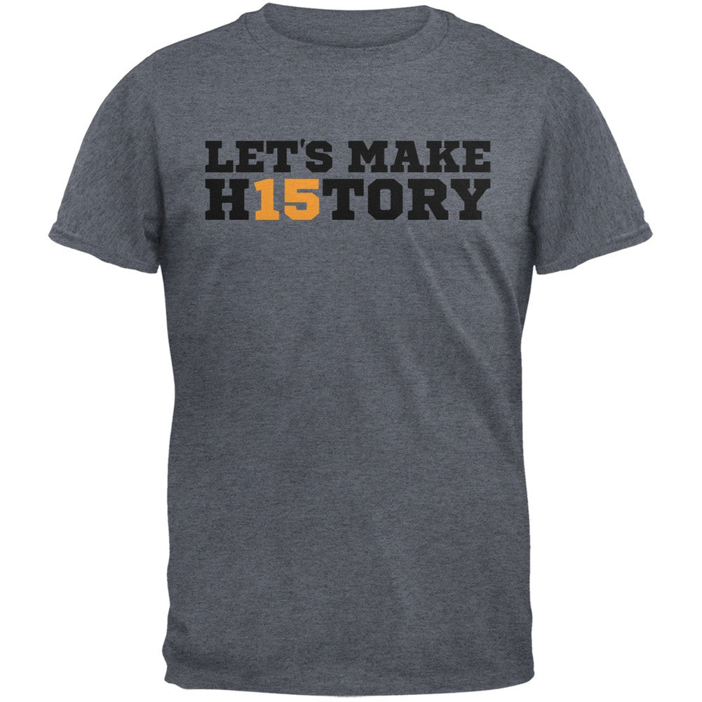 Graduation - Let's Make H15tory Dark Heather Adult T-Shirt Men's T-Shirts Old Glory 2XL Grey 