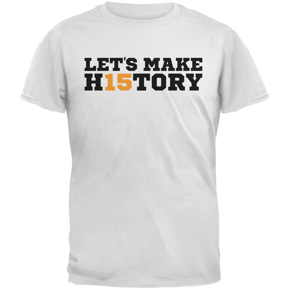 Graduation - Let's Make H15tory White Adult T-Shirt Men's T-Shirts Old Glory 2XL Grey 