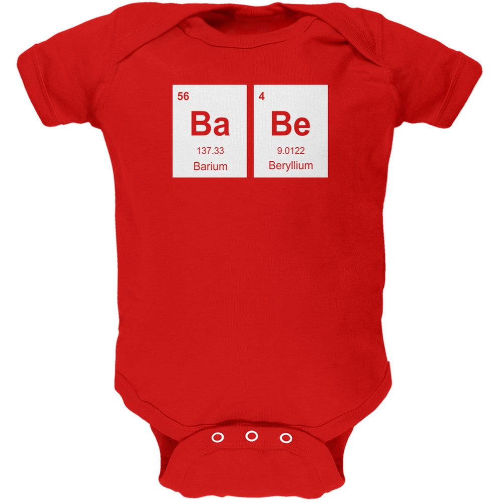 Baby - BaBe Periodic Elements Red Soft Baby One Piece Baby One Piece Old Glory 0-3M Red 