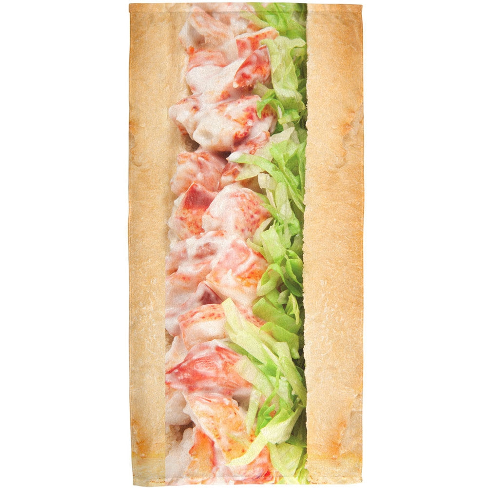 Lobster Roll All Over Bath Towel Bath Towels Old Glory   