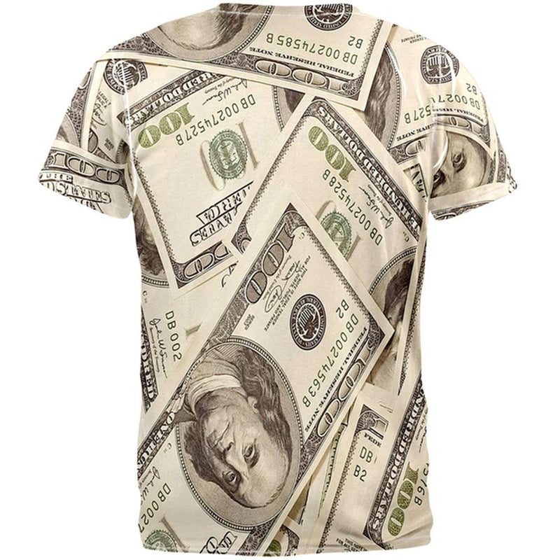 Money All Over Adult T-Shirt Men's T-Shirts Old Glory   