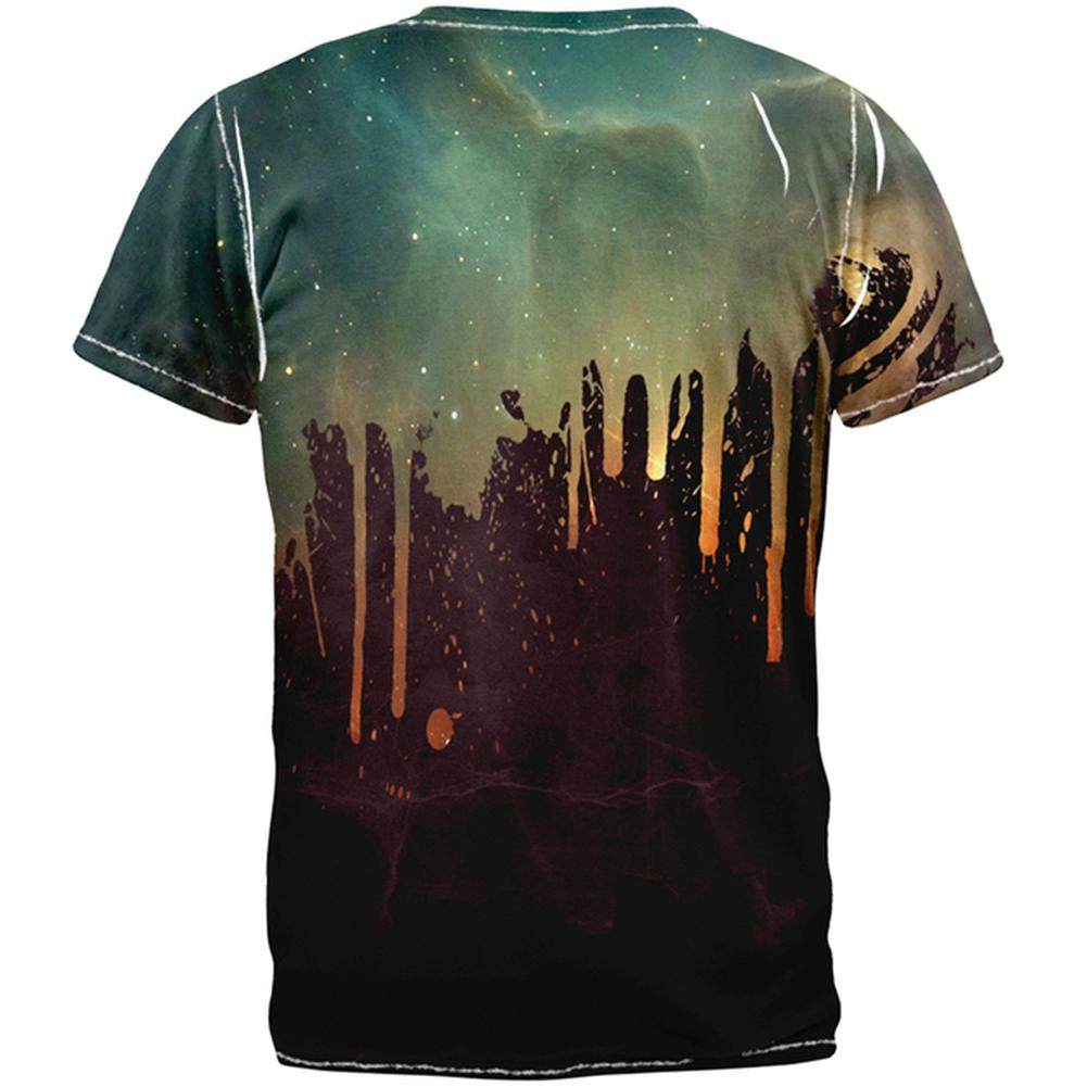 Graffiti Galaxy All Over Adult T-Shirt Men's T-Shirts Old Glory   