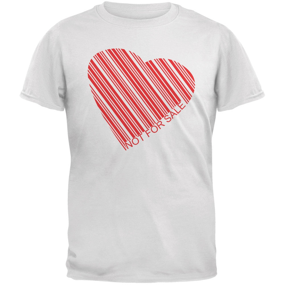 Not For Sale Heart White Adult T-Shirt Men's T-Shirts Old Glory 2XL White 