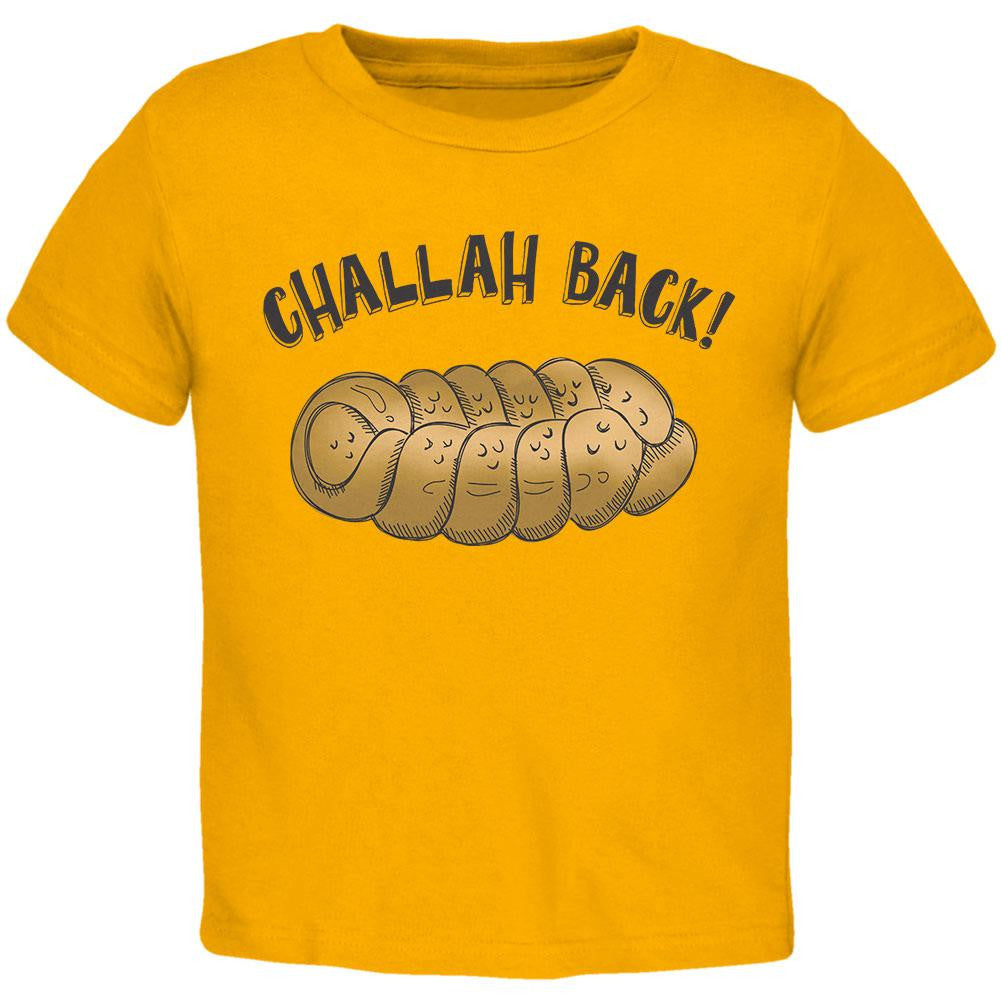 Challah Back Gold Toddler T-Shirt Toddler T-Shirts Old Glory 2T Yellow 