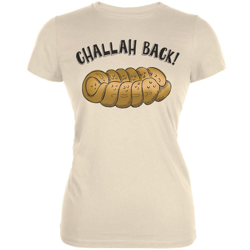 Challah Back Cream Juniors Soft T-Shirt Juniors T-Shirts Old Glory 2XL Off-White 