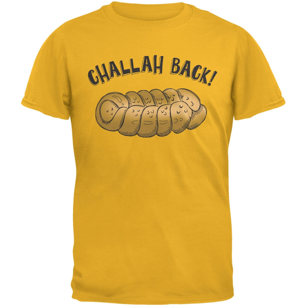 Challah Back Gold Adult T-Shirt Men's T-Shirts Old Glory 2XL Yellow 