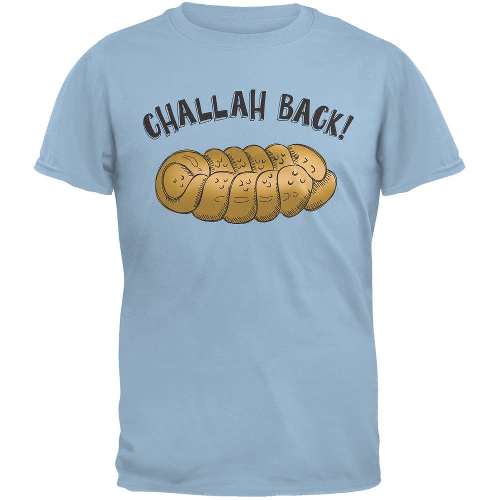 Challah Back Light Blue Adult T-Shirt Men's T-Shirts Old Glory 2XL Blue 