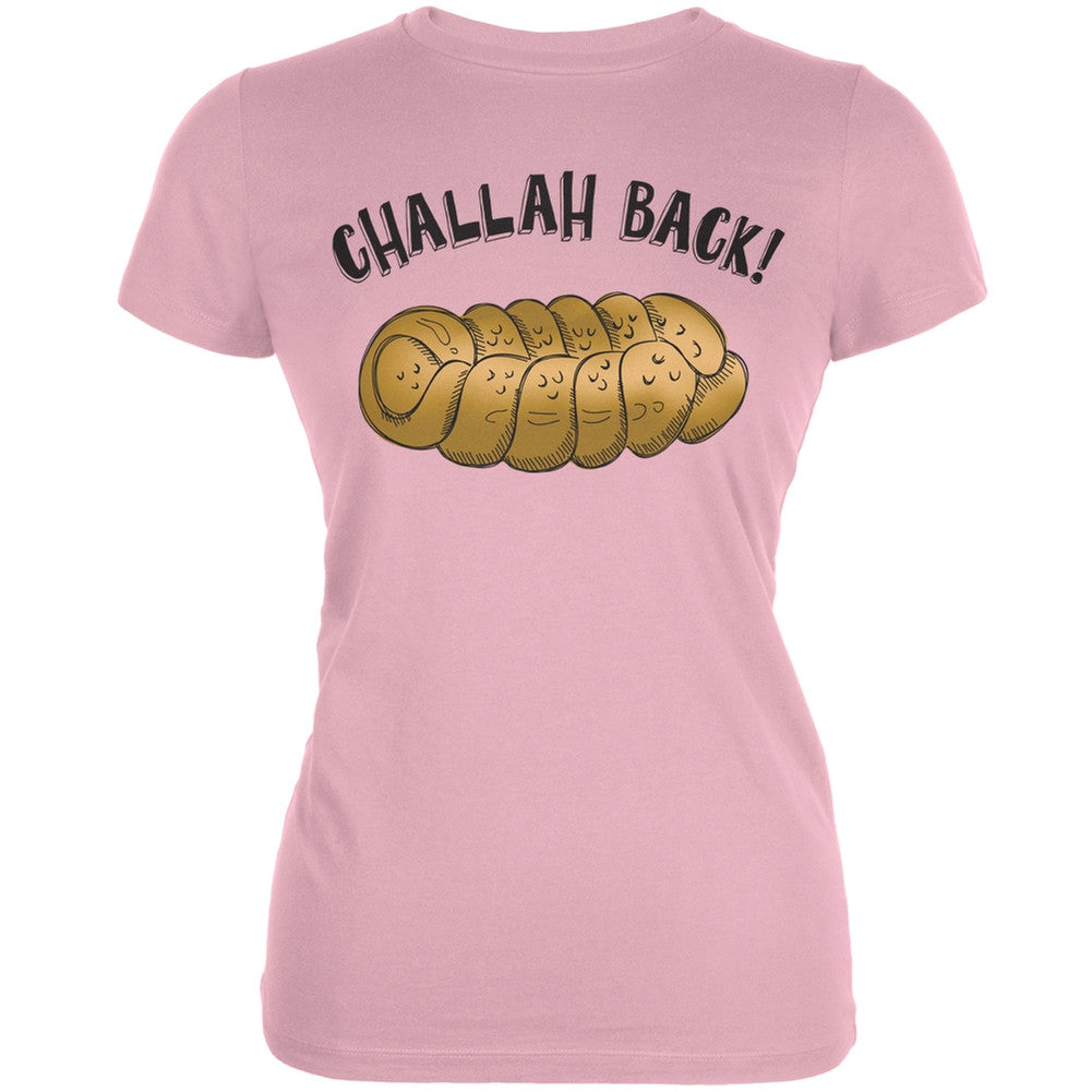 Challah Back Pink Juniors Soft T-Shirt Juniors T-Shirts Old Glory 2XL Pink 