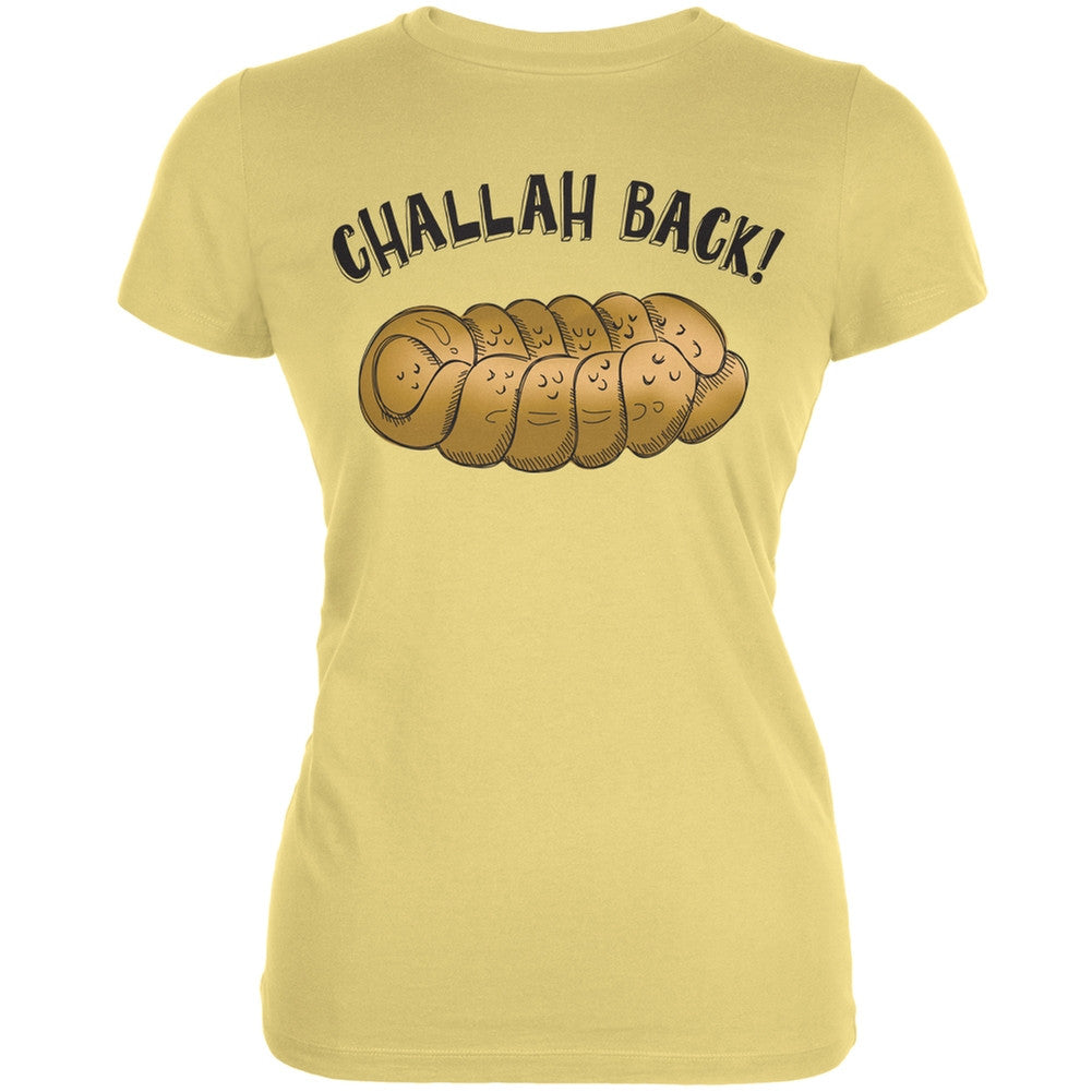 Challah Back Yellow Juniors Soft T-Shirt Juniors T-Shirts Old Glory 2XL Yellow 