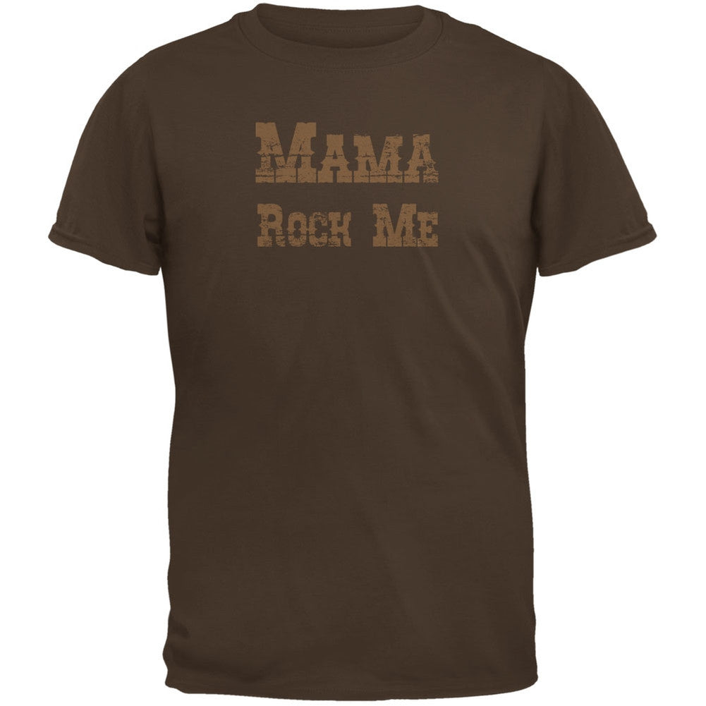 Mother's Day Mama Rock Me Brown Youth T-Shirt Youth T-Shirts Old Glory LG Brown 