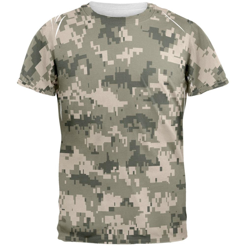 Desert Digital Camo All Over Adult T-Shirt Men's T-Shirts Old Glory 2XL Multi 