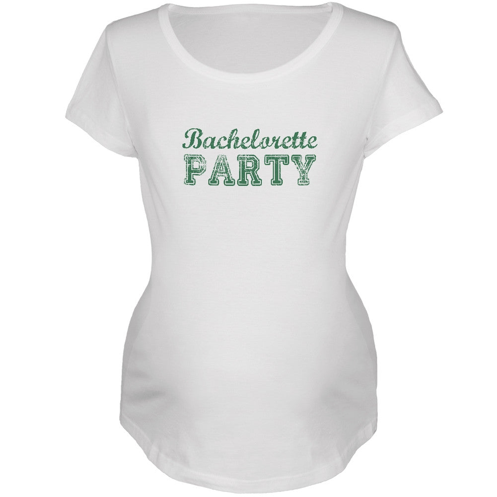 Bachelorette Party Designated Driver White Maternity Soft T-Shirt Maternity T-Shirts Old Glory 2XL White 