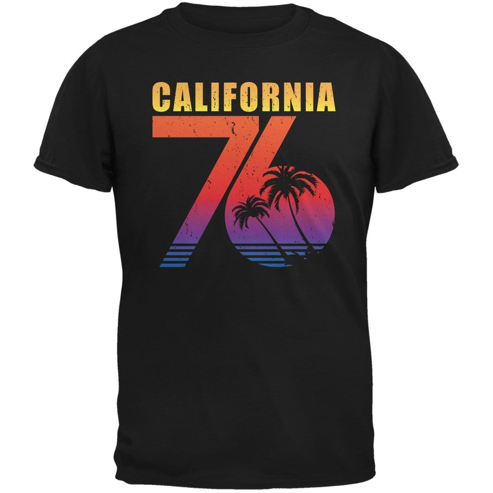 California 76 Black Adult T-Shirt Men's T-Shirts Old Glory 2XL Black 