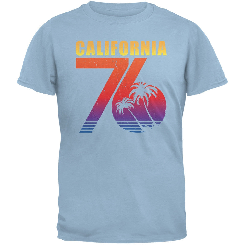 California 76 Light Blue Adult T-Shirt Men's T-Shirts Old Glory 2XL Blue 