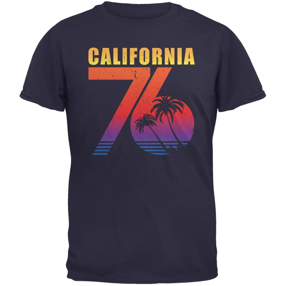 California 76 Navy Adult T-Shirt Men's T-Shirts Old Glory 2XL Blue 