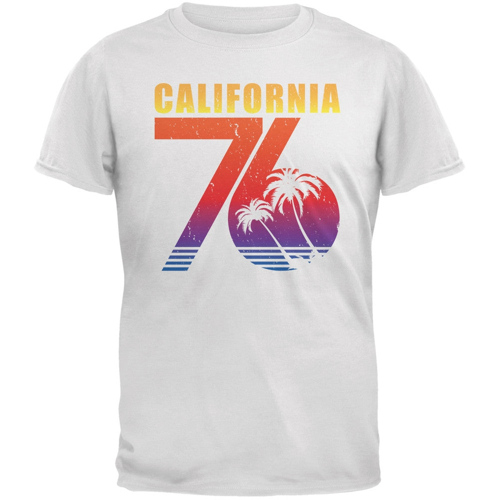 California 76 White Adult T-Shirt Men's T-Shirts Old Glory 2XL White 