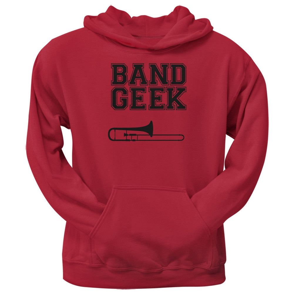 Band Geek Trombone Red Adult Hoodie Men's Hoodies Old Glory 2XL Red 