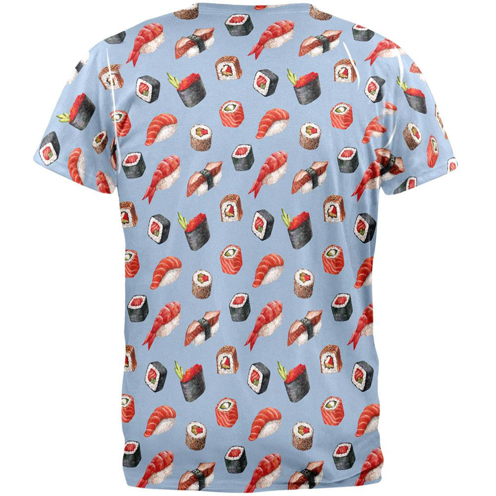 Sushi All Over Adult T-Shirt Men's T-Shirts Old Glory   