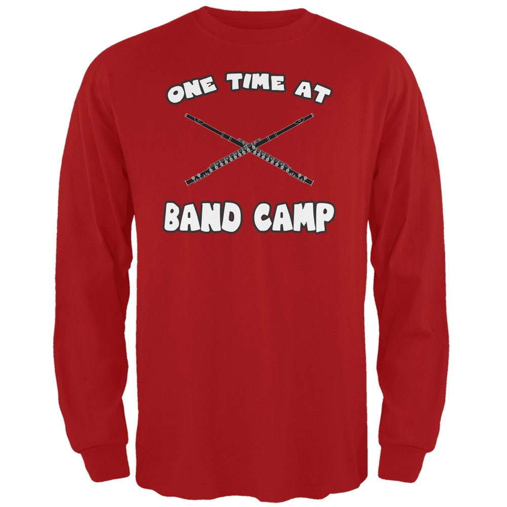 Band Camp Red Adult Long Sleeve T-Shirt Men's Long Sleeves Old Glory 2XL Red 