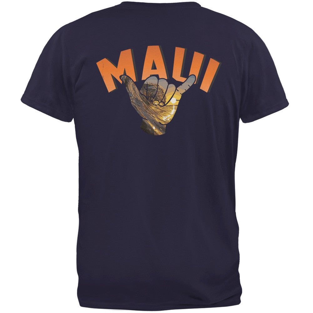 Maui Navy Adult T-Shirt Men's T-Shirts Old Glory 2XL Blue 