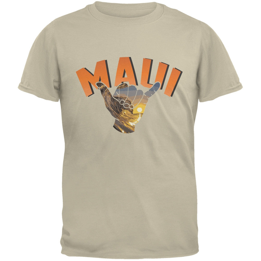 Maui Sand Adult T-Shirt Men's T-Shirts Old Glory 2XL Off-White 