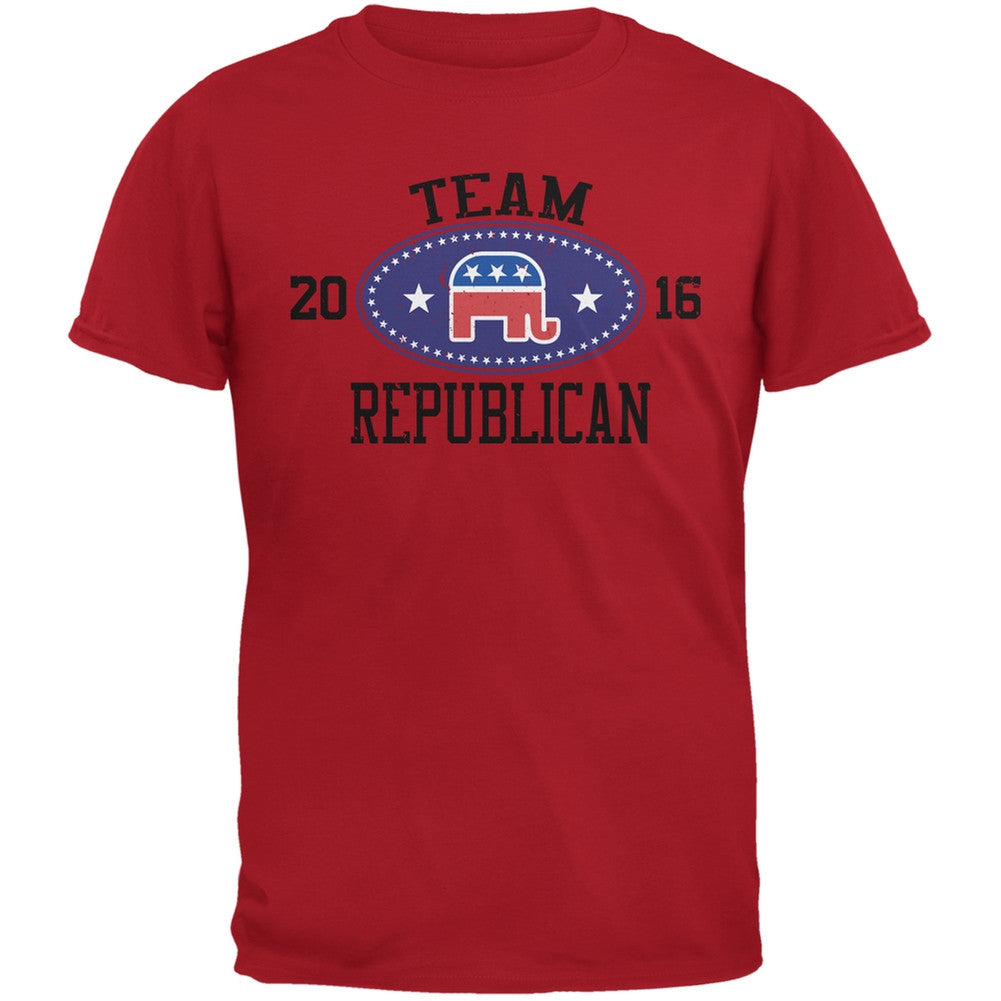 Election Team Republican 2016 Red Adult T-Shirt Men's T-Shirts Old Glory 2XL Red 