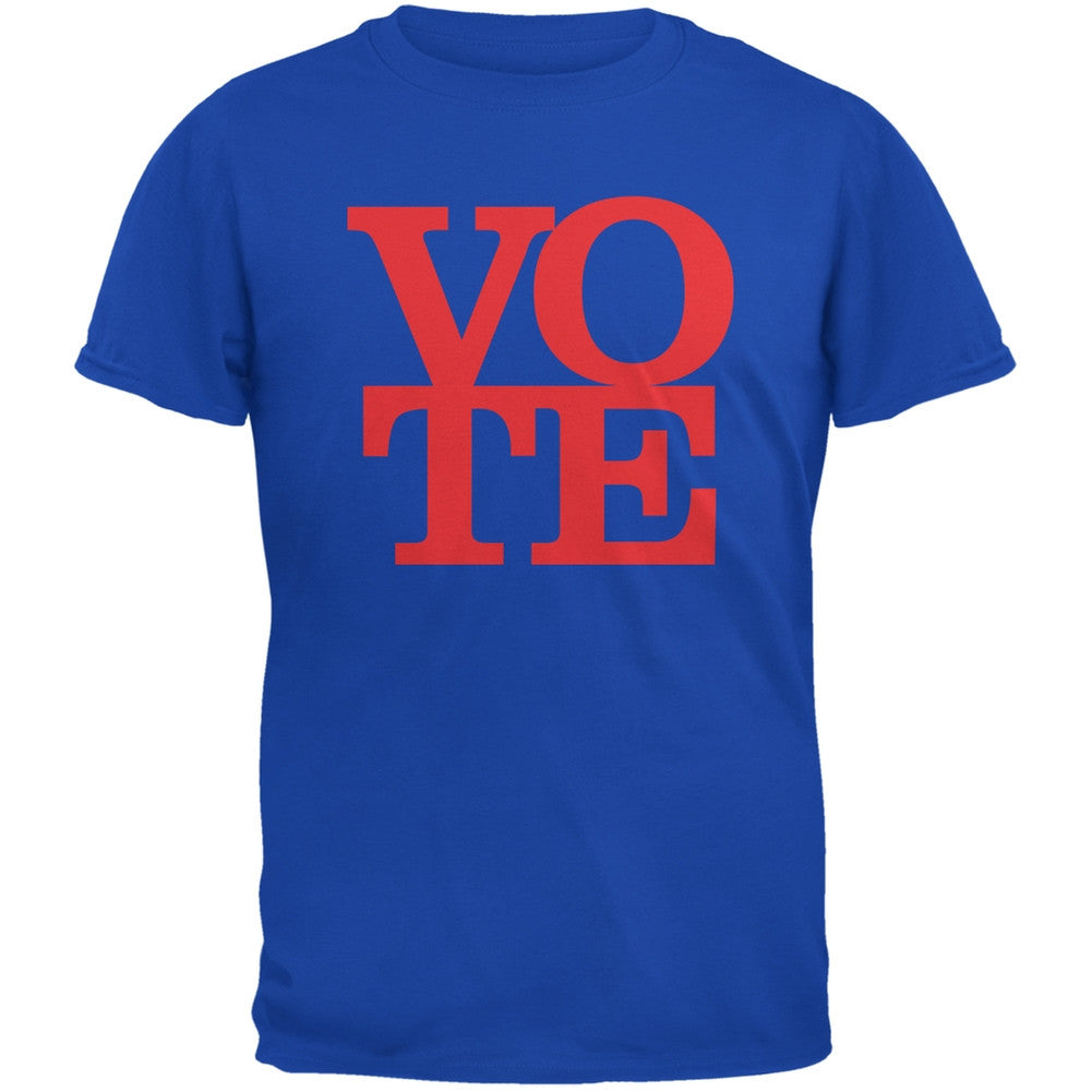 Election Vote Stacked Royal Mens T Shirt Men's T-Shirts Old Glory SM  