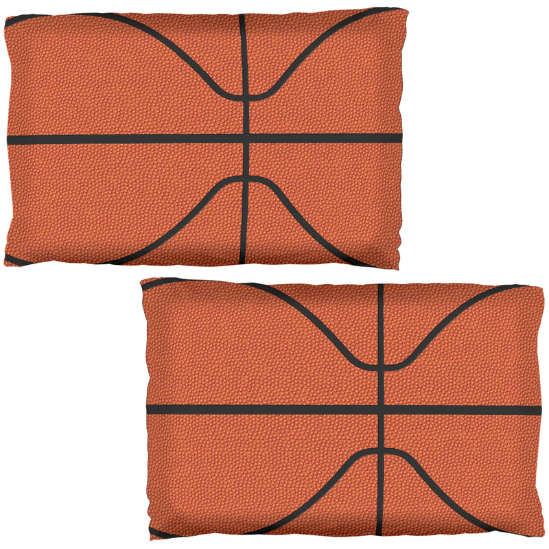 Basketball All Over Pillow Case Set Pillowcases global OS Multi 