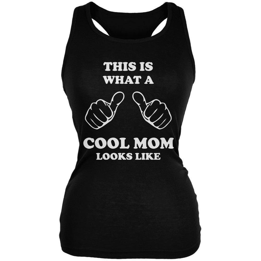 Mother's Day - This is What a Cool Mom Looks Like Black Juniors Soft Tank Top Juniors Tank Tops Old Glory 2XL Black 