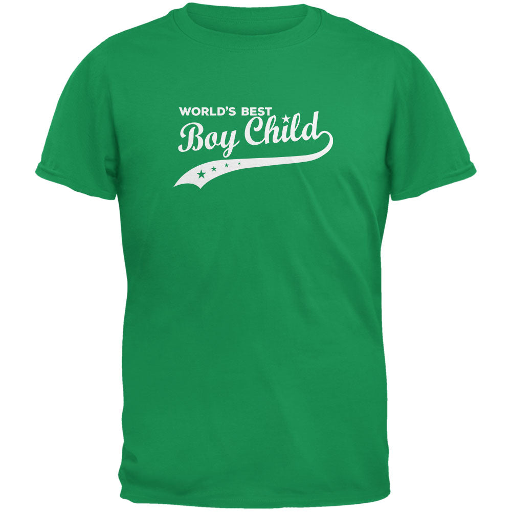 World's Best Boy Child Irish Green Youth T-Shirt Youth T-Shirts Old Glory YLG Green 