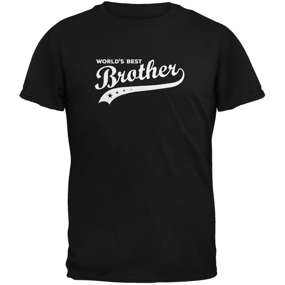 World's Best Brother Black Youth T-Shirt Youth T-Shirts Old Glory LG Black 