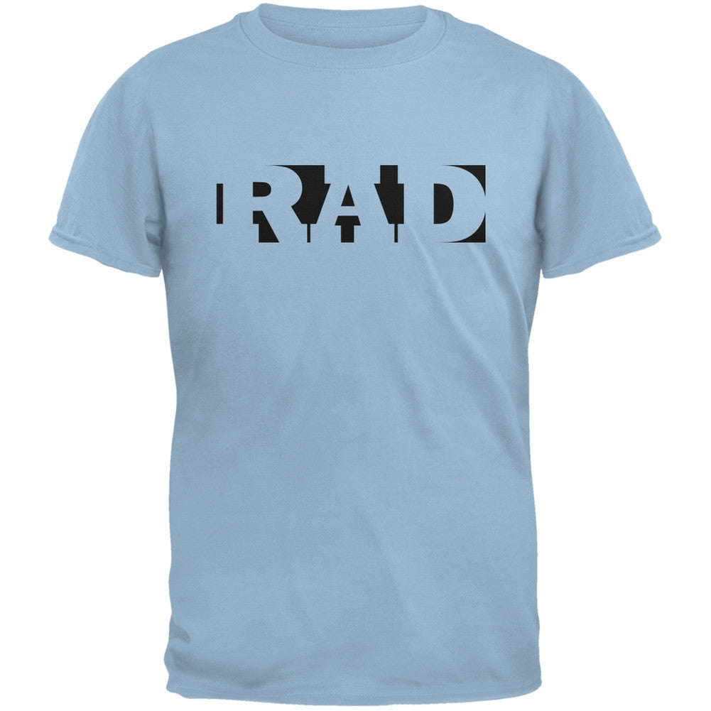 RAD Light Blue Adult T-Shirt Men's T-Shirts Old Glory 2XL Blue 