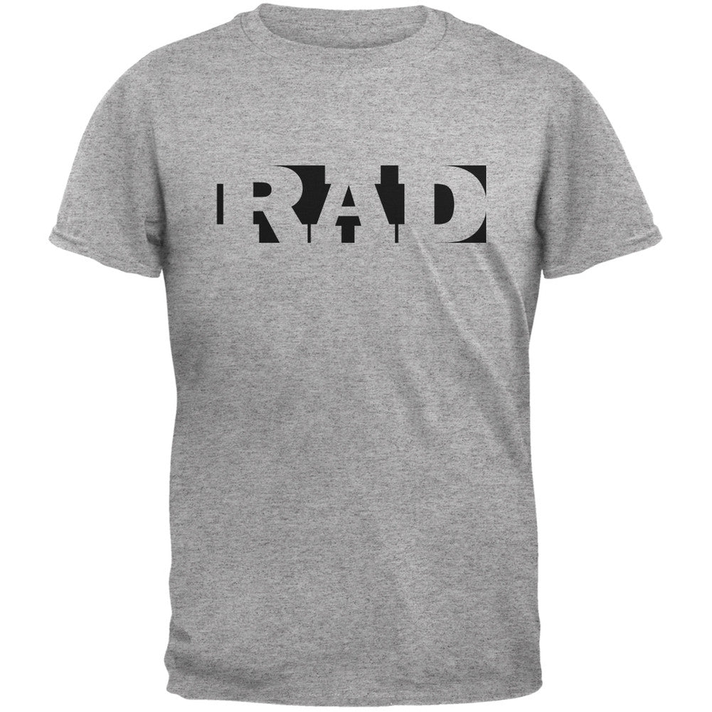 RAD Heather Grey Adult T-Shirt Men's T-Shirts Old Glory 2XL Grey 