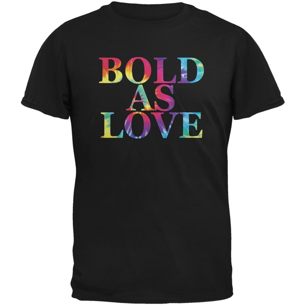 Bold As Love Black Adult T-Shirt Men's T-Shirts Old Glory 2XL Black 