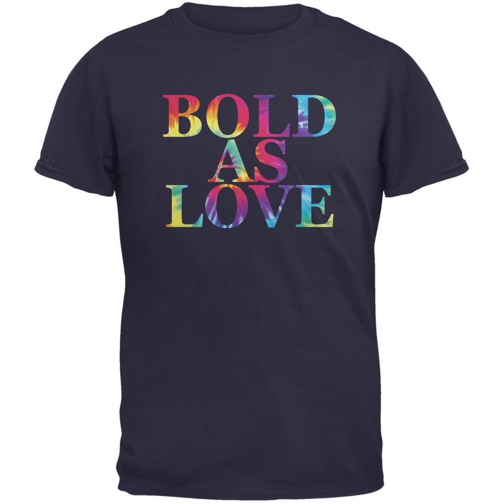 Bold As Love Navy Adult T-Shirt Men's T-Shirts Old Glory 2XL Blue 