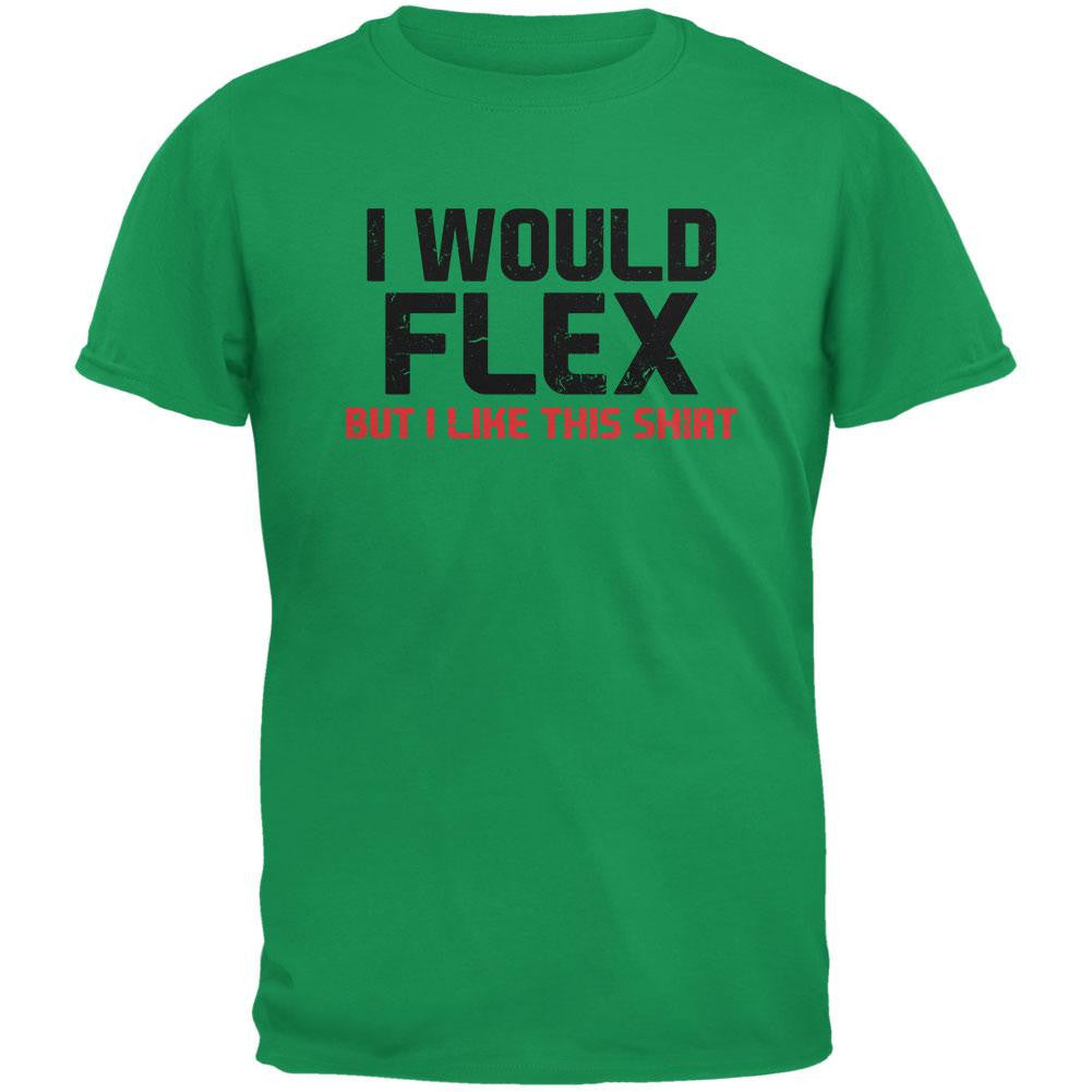 I Would Flex Irish Green Adult T-Shirt Men's T-Shirts Old Glory 2XL Green 