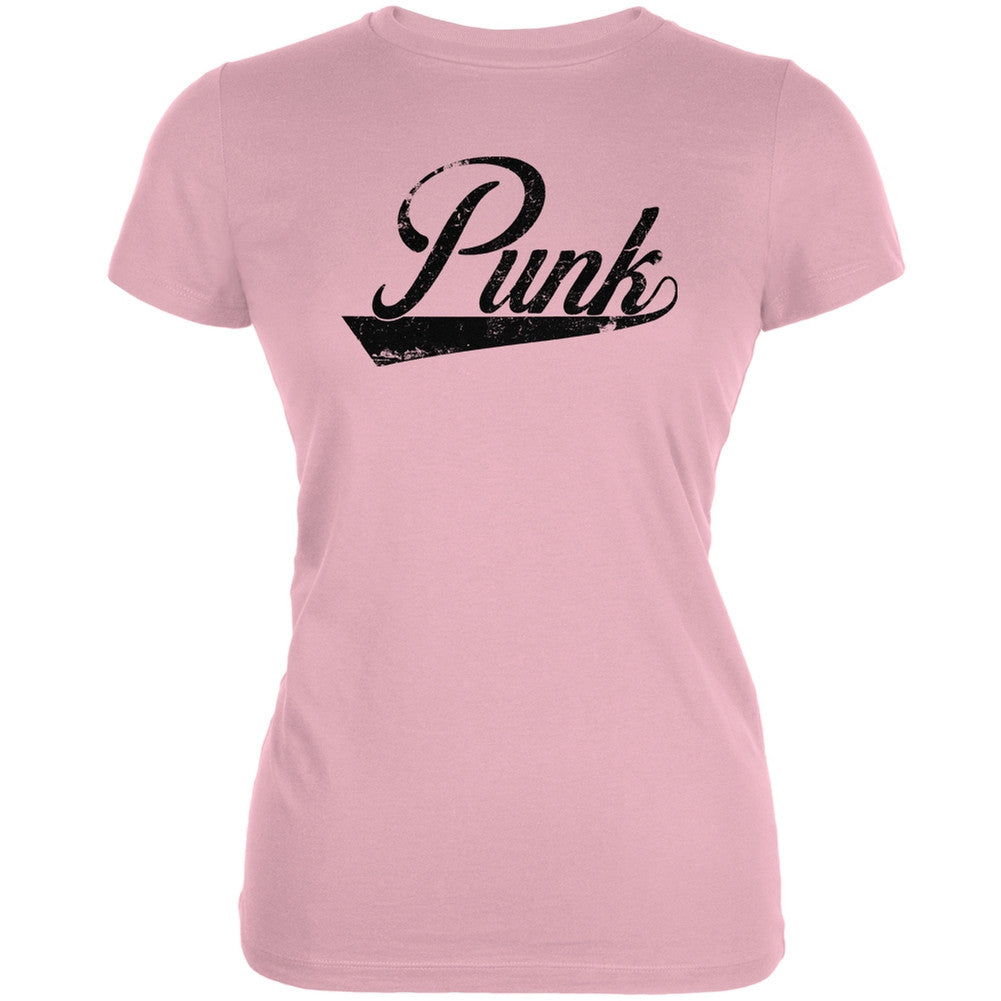 Punk Pink Juniors Soft T-Shirt Juniors T-Shirts Old Glory 2XL Pink 