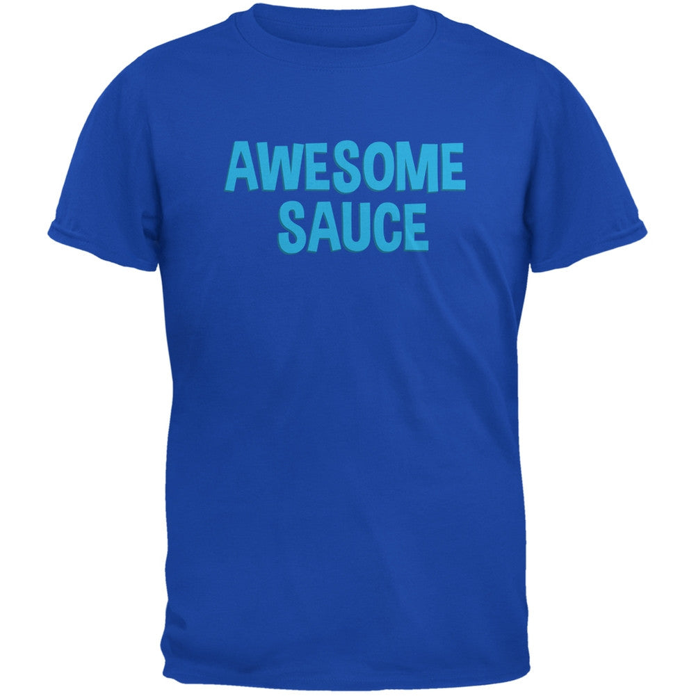 Awesome Sauce Royal Adult T-Shirt Men's T-Shirts Old Glory 2XL Blue 