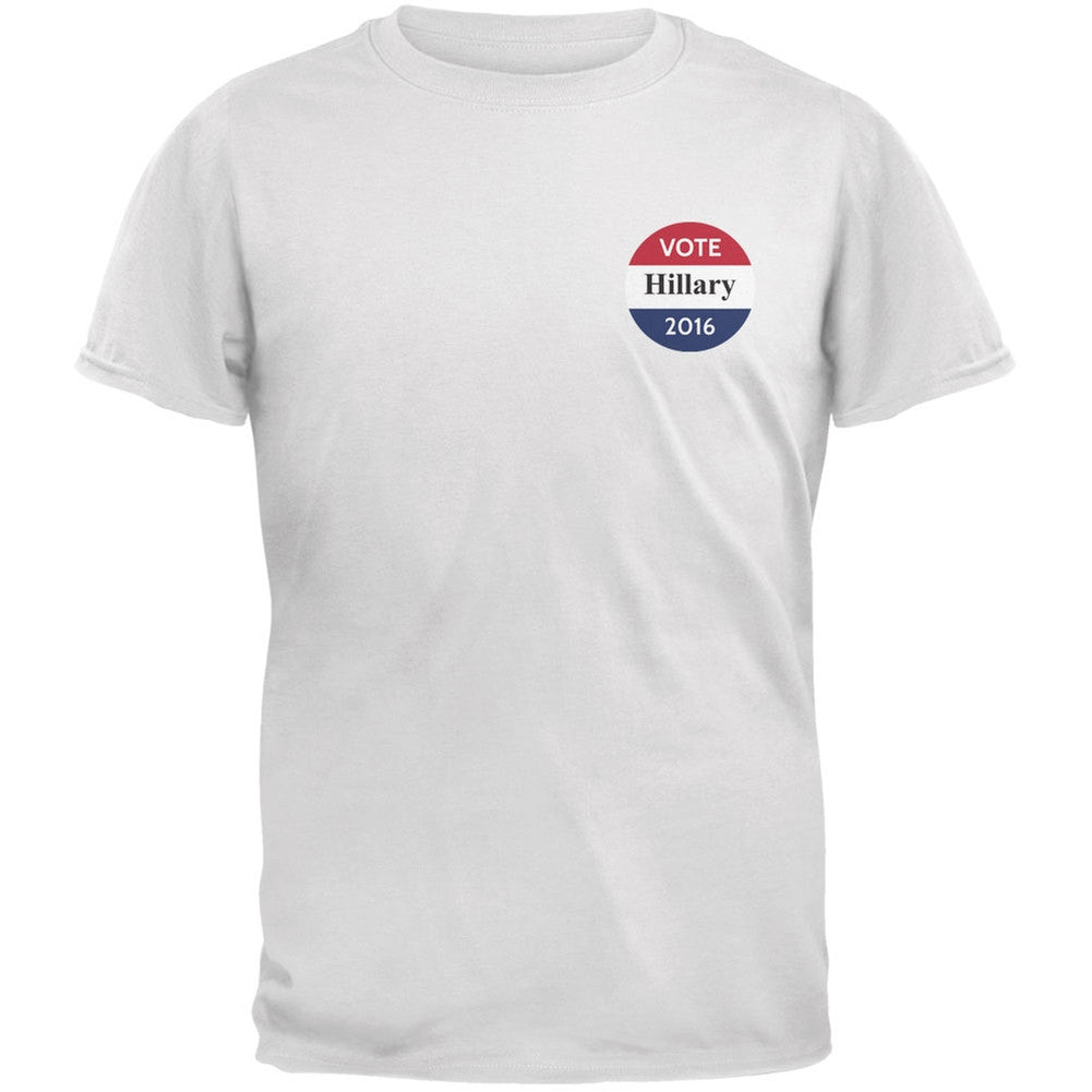 Election 2016 - Vote Team Hillary Clinton White Adult T-Shirt Men's T-Shirts Old Glory 2XL White 